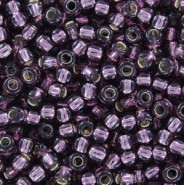 Toho seed beads 8/0 round Silver-Lined Med Amethyst - TR-08-26B